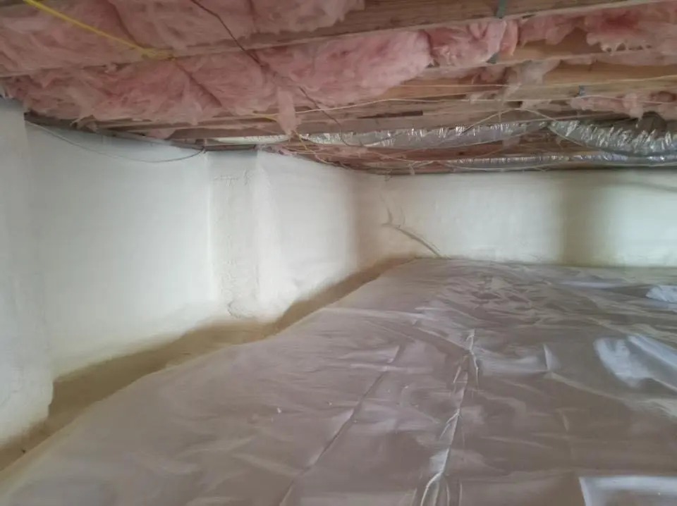 Crawl space encapsulation with closed-cell spray foam for Roof Leak Repair in Havre de Grace
